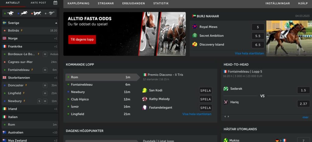 Betsafe odds